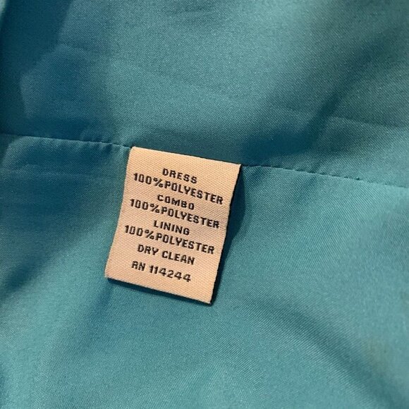 Eliza J. Sz 8. Lined Full Back Zip Shift Sheath Dress. Contrasting Band. B56 - Picture 10 of 10